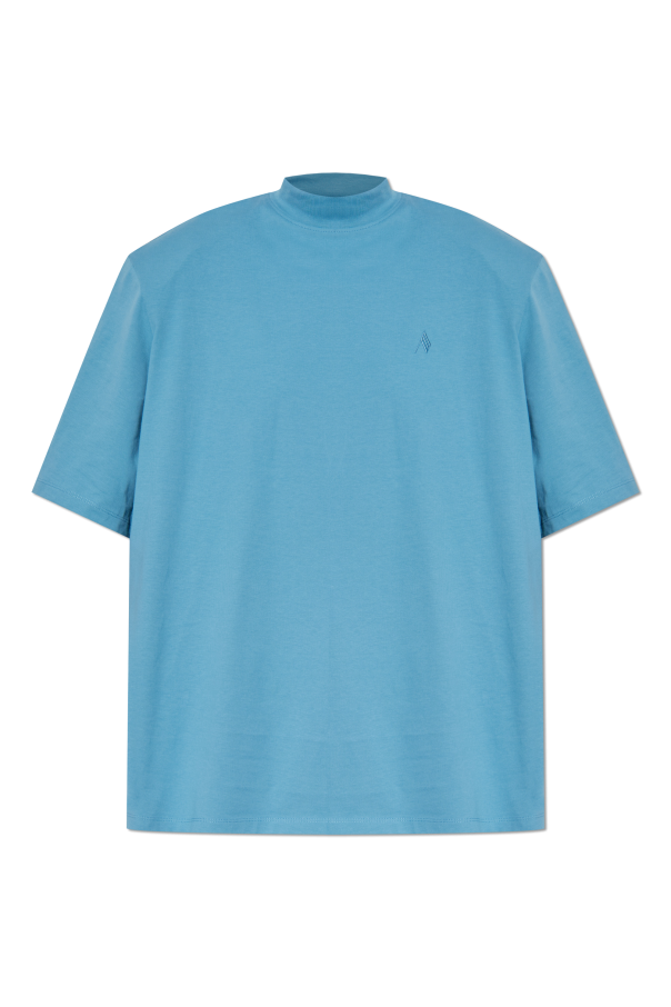 Blue T-shirt with shoulder pads The Attico - Vitkac AS